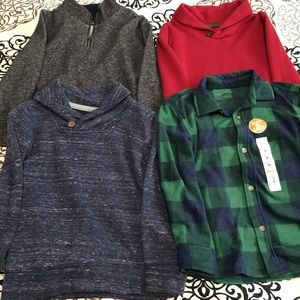 4 long sleeve boy’s sweaters